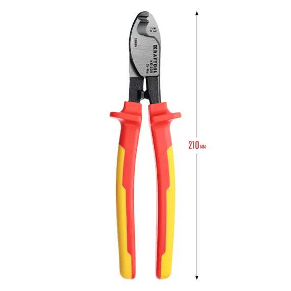 KRAFTOOL KS-20V, 1000 В, d 11мм, 200мм, диэлектрический кабелерез (23333-20V)