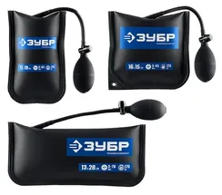 ЗУБР ПНЕВМОПОДУШКА набор 3шт: 12х19, 16х15, 13х28 см, 170кг, в чехле, универсальный пневмоклин/ монтажная подушка/ пневмодомкрат (37556-H3)