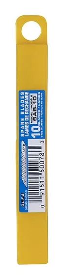 OLFA 9 мм, 10 шт, в пластиковом кейсе, угол наклона сегмента 30°, сегментированные лезвия (OL-SAB-10)