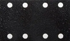 Лист шлиф. универс. URAGAN ″Оптимал. для тверд. пород дерева″ 8 отв. по линии, на липучке, для ПШМ, P40, 80х133мм, 10шт