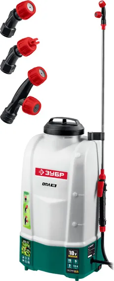 ЗУБР 15 л, без АКБ, аккумуляторный опрыскиватель (ОПЛ-15)