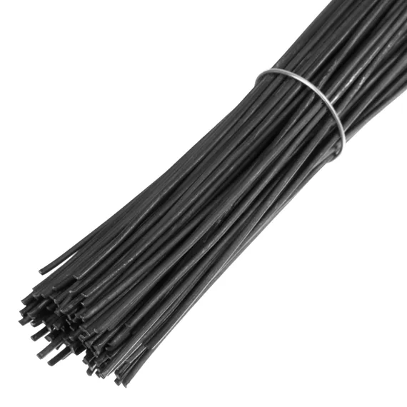 Проволока стальная в прутках 400 мм х 100 шт, вязальная, термообработанная 1.4 мм Сибртех