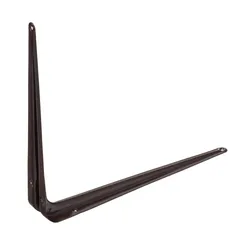 Кронштейн угловой с ребром, 300 х 350 мм, коричневый Сибртех