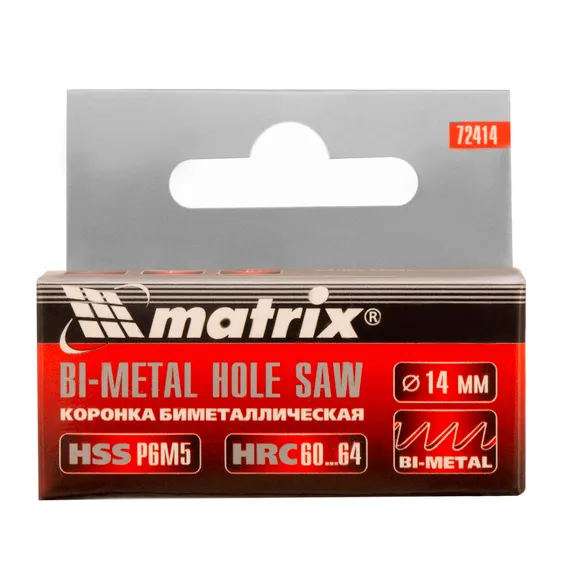 Коронка Bimetal, 14 мм Matrix