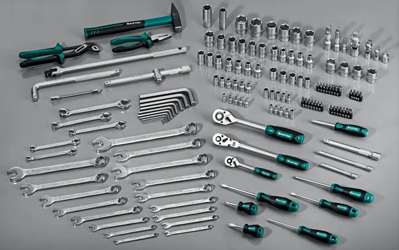 KRAFTOOL EXTREM-142, 142 предм., (1/2″+3/8″+1/4″), универсальный набор инструмента (27889-H142)