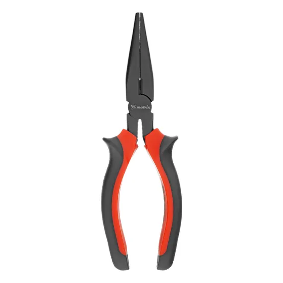 Длинногубцы прямые Black Nickel, 180 мм, двухкомпонентные рукоятки Matrix