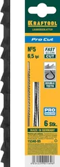 KRAFTOOL Pro Cut, 130 мм, 6 шт, полотна для лобзика (15340-05)