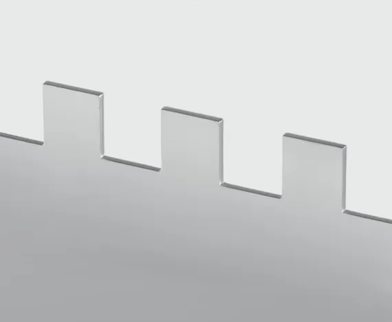 KRAFTOOL BUNKER-4 зуб 8, 10, 12 мм, полукруг 10х20 мм, нерж. сталь, Раздвижная гребенка для плитки (08081)