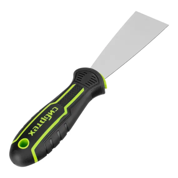 Шпательная лопатка из нержавеющей стали, 40 мм, 2-компонентная рукоятка Сибртех