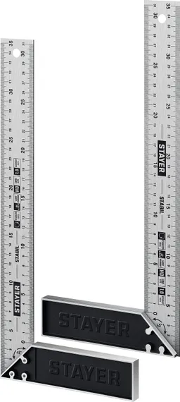 STAYER 350 мм, столярный угольник, Professional (3431-35)