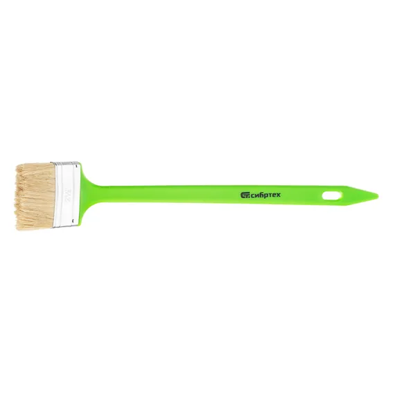 Кисть радиаторная 63 мм, натуральная щетина, пластиковая ручка Сибртех