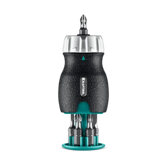 KRAFTOOL EXTREM Kompakt набор: реверсивная отвертка с битами 6 шт (25877)