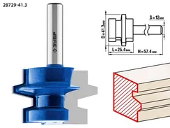 ЗУБР 41.3 x 25,4 мм, хвостовик 8 мм, фреза комбинированная универсальная, Профессионал (28729-41.3)