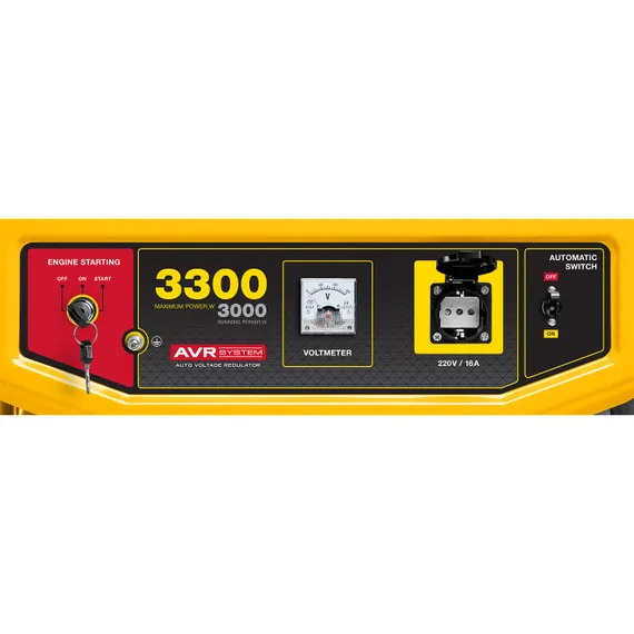 Бензиновый генератор с электростартером STEHER 3300 Вт (GS-4500E)