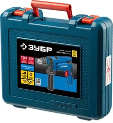 Ударная дрель в кейсе, ЗУБР 780 Вт, 13 мм, Профессионал (ЗДУ-780 ЭРМК2)