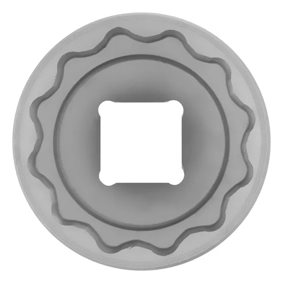 Головка торцевая, 32 мм, двенадцатигранная, CrV, под квадрат 1/2, хромированная Stels