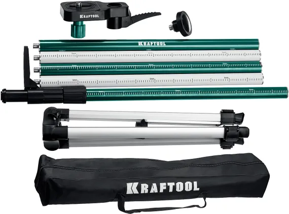 KRAFTOOL SP 36, элевационная распорная наборная штанга-штатив с треногой (34723)