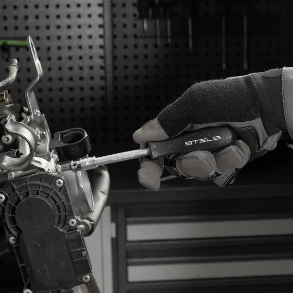 Набор инструментов, 1/2", 1/4", CrV, пластиковый кейс 69 предметов Stels