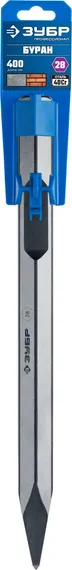 ЗУБР БУРАН, 400 мм, HEX 28, пикообразное зубило (29372-00-400)
