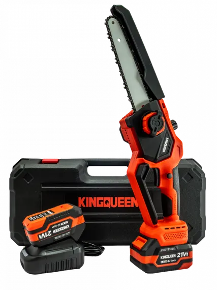 Пила цепная АКБ 8 дюймов в кейсе KINGQUEEN KQ-G21-8C