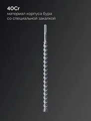 ЗУБР ПРОФИ-4Х 35x610/720 мм, SDS-max бур, ПРОФЕССИОНАЛ (29350-610-35)