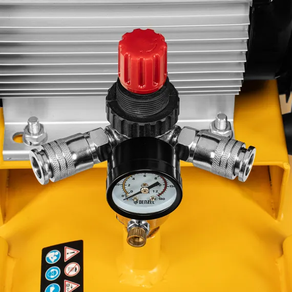 Компрессор воздушный рем. привод BCI 2200/100, 2,2 кВт, 100 литров, 420 л/мин Denzel