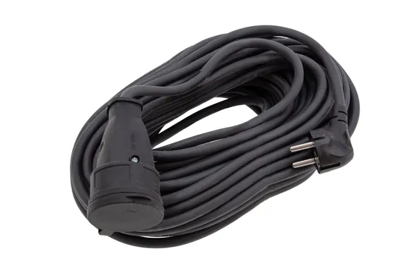 Удлинитель силовой 20 м, 16 А, тип УХз16, КГ 3 x 2.5 мм, 1 розетка, Сибртех