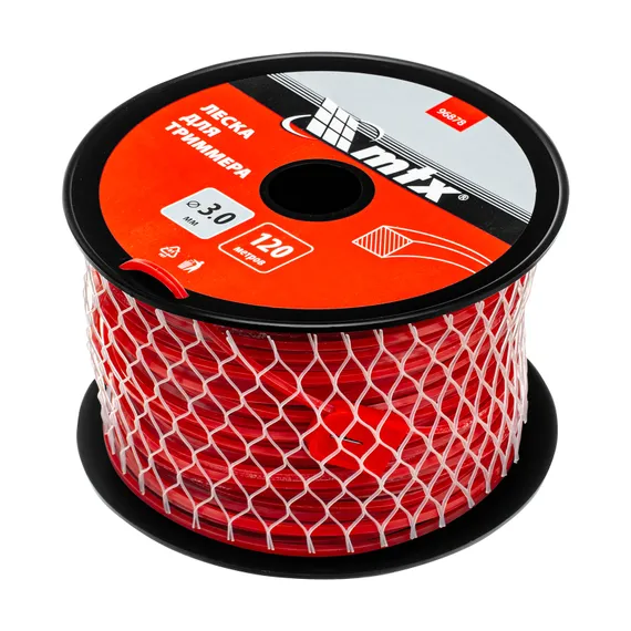 Леска для триммера квадрат 3,0 мм х 120 м, на катушке MTX