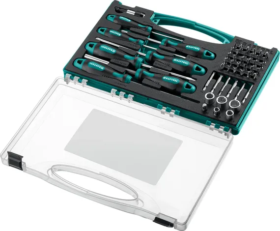KRAFTOOL X-Drive 50, 50 предм., набор отверток и насадок (25815)