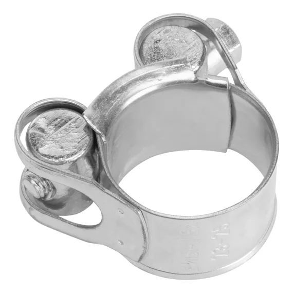 Хомуты металлические, силовые 23-25 мм, ширина 18 мм, шарнирный, W1, 2 шт Сибртех