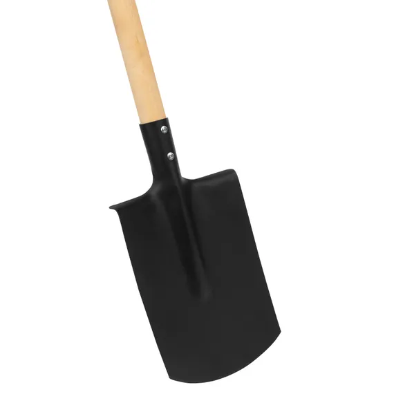 Лопата прямоугольная, 200х284х1340 мм, деревянный черенок с пропиткой, Сибртех