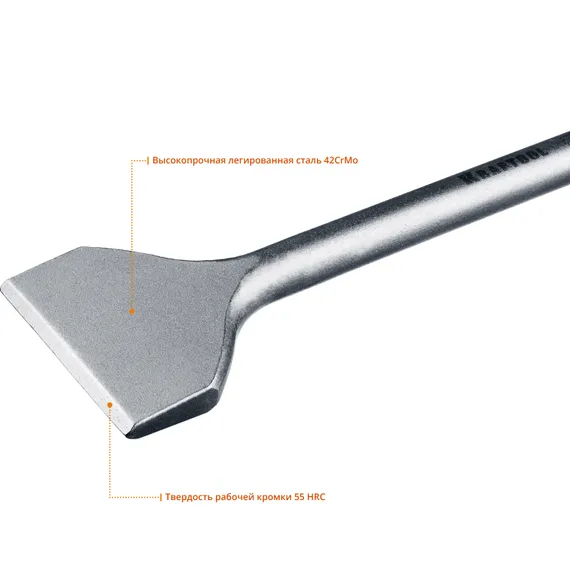 KRAFTOOL ALLIGATOR, 80 х 300 мм, SDS-max, плоское широкое зубило (29335-80-300)
