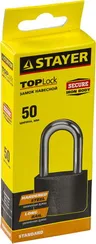 STAYER 50 мм, удлиненная дужка, навесной замок (37160-50-1)