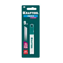KRAFTOOL INOX 9 мм, 10 шт, нержавеющие сегментированные лезвия (09608-09-S10)