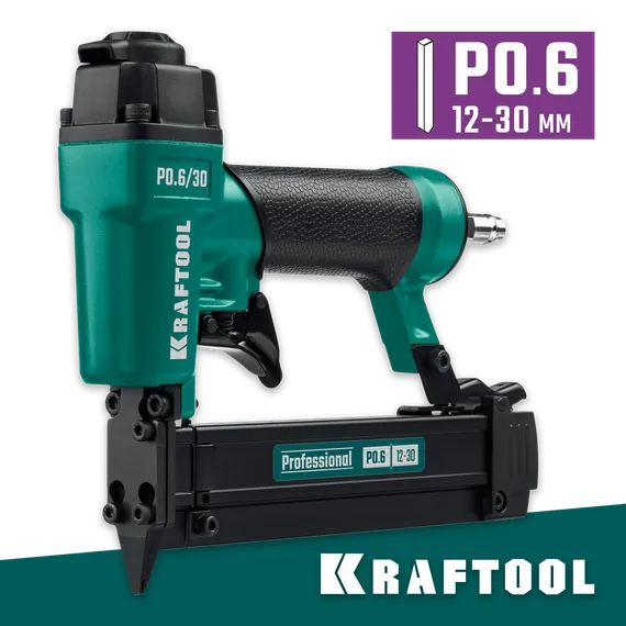KRAFTOOL P0.6/30 пневматический нейлер для шпилек 23Ga тип P0.6 (12-30 мм), (31963)