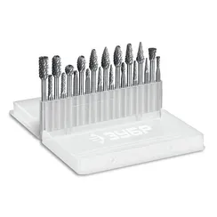 ЗУБР 20 шт набор борфрез твердосплавных, хв-к 3 мм, ПРОФЕССИОНАЛ (28816-H20)