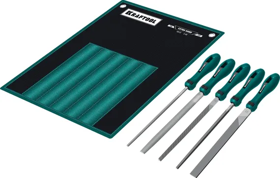 KRAFTOOL ALLIGATOR набор напильников, двухкомпонентная рукоятка, 200 мм