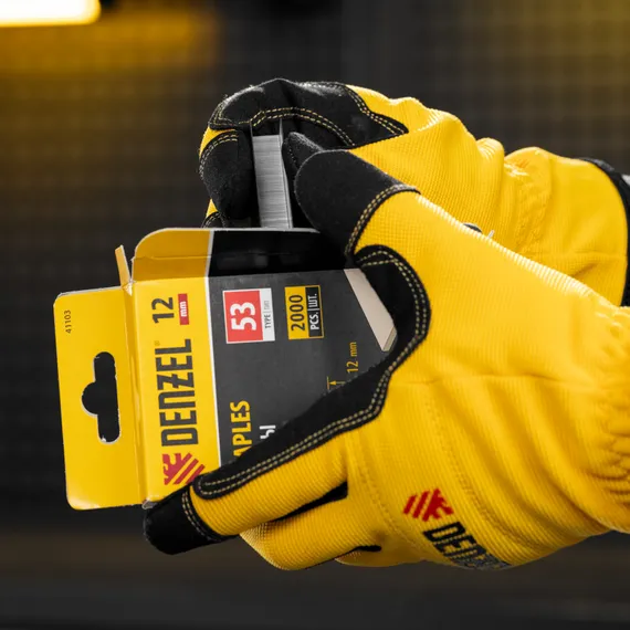 Скобы, 12 мм, для мебельного степлера, тип 53, 2000 шт. Denzel