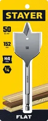 STAYER Flat, 50 x 152 мм, перовое, cверло по дереву (2950-50)