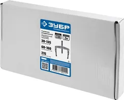 ЗУБР внешний d 30 - 135 мм внутренний d 60 - 160 мм, раздвижной двухзахватный съемник с тонкими захватами, Профессионал (43313-160-215)