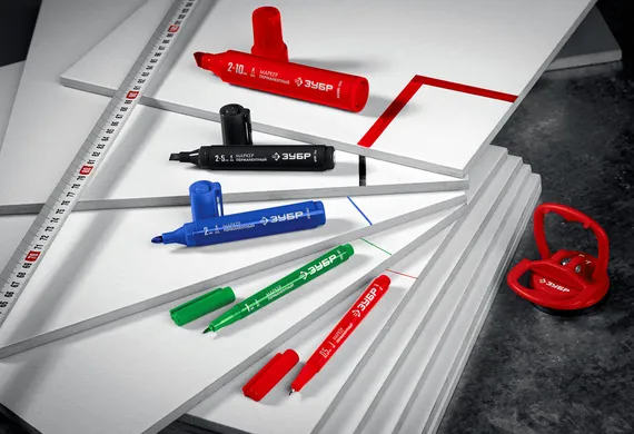 ЗУБР МП-100 зеленый, 1 мм перманентный маркер (06320-4)