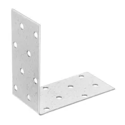 Крепежный уголок равносторонний 2 мм, KUR 80 х 80 х 40 мм Сибртех