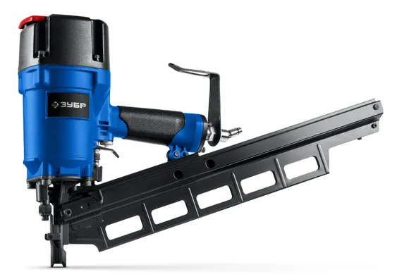 ЗУБР SN21-90A, пневматический нейлер для реечных гвоздей ЗУБР SN21 (50-90 мм), Профессионал (31923)