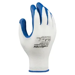 Перчатки полиэфирные с синим нитрильным покрытием, размер 9, 13 класс вязки Сибртех