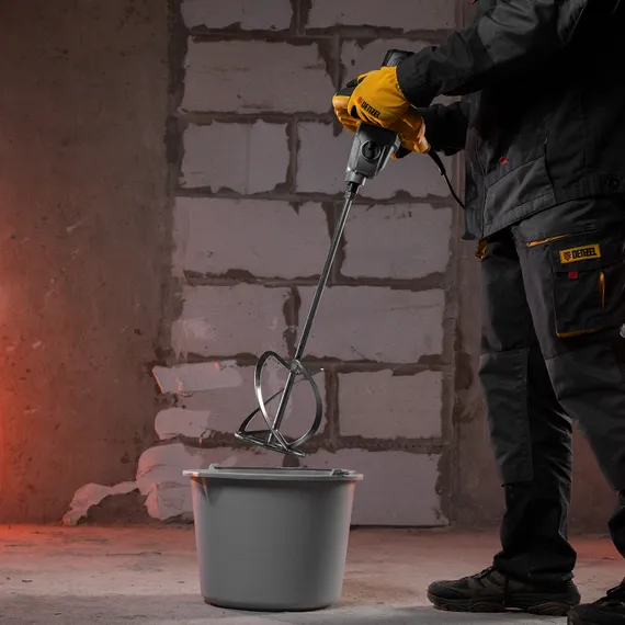 Миксер строительный EM-1-1600, 1600 Вт, 180-460/300-750 об/мин Denzel