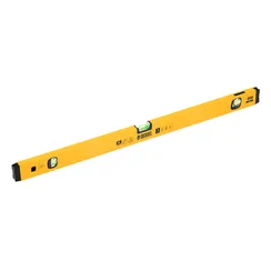 Уровень алюминиевый, магнит, фрезерованный, 3 глазка (1 зеркал.) 0,5 мм/м, 800 мм Denzel