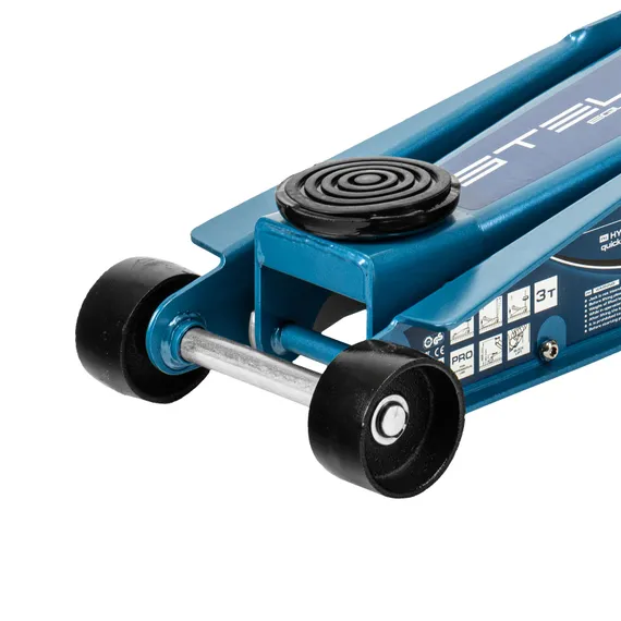 Домкрат гидравлический подкатной, быстрый подъем, 3т QUICK LIFT, 130-465 мм, проф Stels