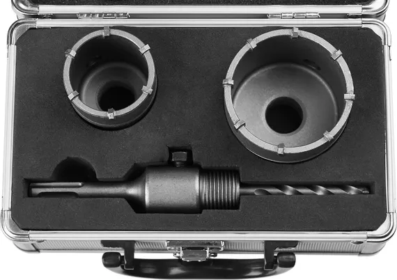 ЗУБР d 50, 68 мм, кейс, набор коронок по бетону с оснасткой (29211-H2)