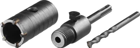 ЗУБР 35 мм, SDS - Plus, 5Т, коронка по бетону с оснасткой (29211-35)