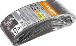 ЗУБР 75х457 мм, P80, лента шлифовальная СТАНДАРТ, для ЛШМ, 5 шт.